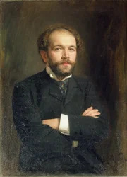 Portret van Nikolai Karlovich Medtner (1879-1951) 1906